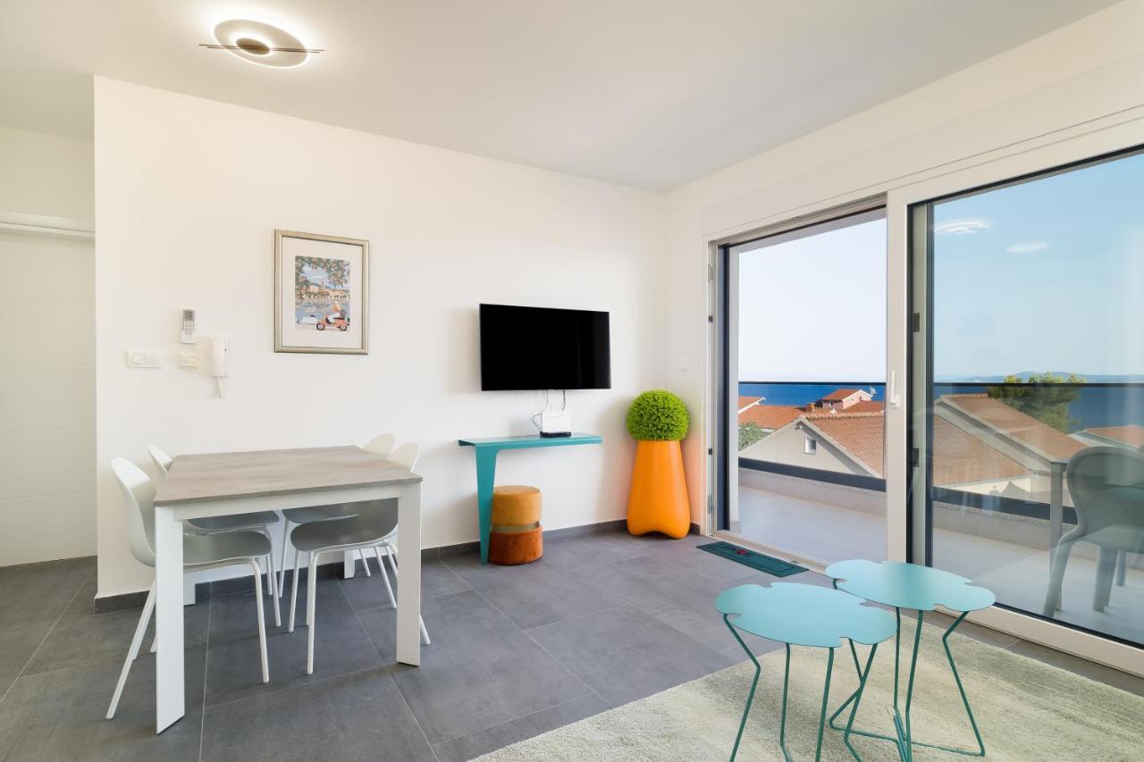 Luxury Apartment- Balcony- Private Rooftop And Jacuzzi- Common Pool Trogir Exteriör bild